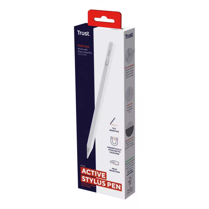 Penna stylus Trust Kyna 13 g bianco compatibilità tablet