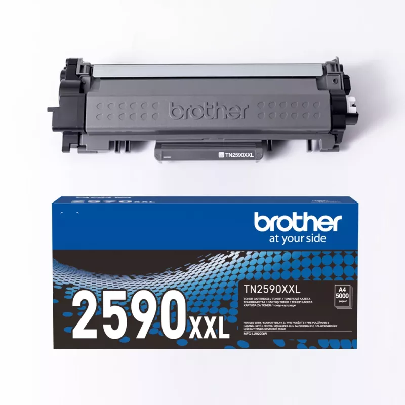 Cartuccia toner Brother TN-2590XXL originale nero, confezione da 1, ca. 5000 pagine