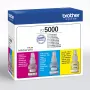 Confezione di cartucce d'inchiostro compatibili Brother BT-5000C, combinazione 3 colori (ciano, magenta, giallo), 3 pz., 48,8 ml, 5000 pagine