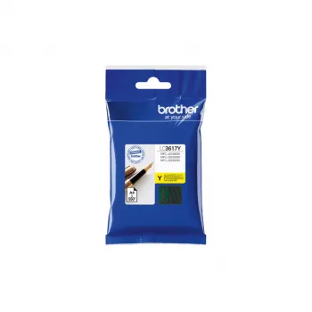 Cartuccia inkjet giallo Brother LC-3617Y, originale, resa standard, 550 pagine