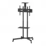 Carrello supporto mobile per TV e monitor MANHATTAN 461238, mobile, nero, altezza 1803 mm, VESA 200x200–600x400, max. 50 kg