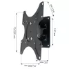 Supporto a parete Techly 19-37 inch per TV LED-LCD, inclinabile, orientabile a 1 braccio, nero ICA-LCD 2900B