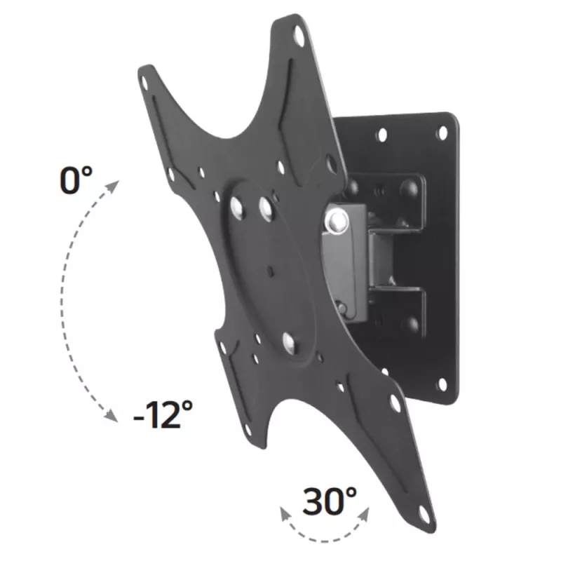 Supporto a parete Techly 19-37 inch per TV LED-LCD, inclinabile, orientabile a 1 braccio, nero ICA-LCD 2900B