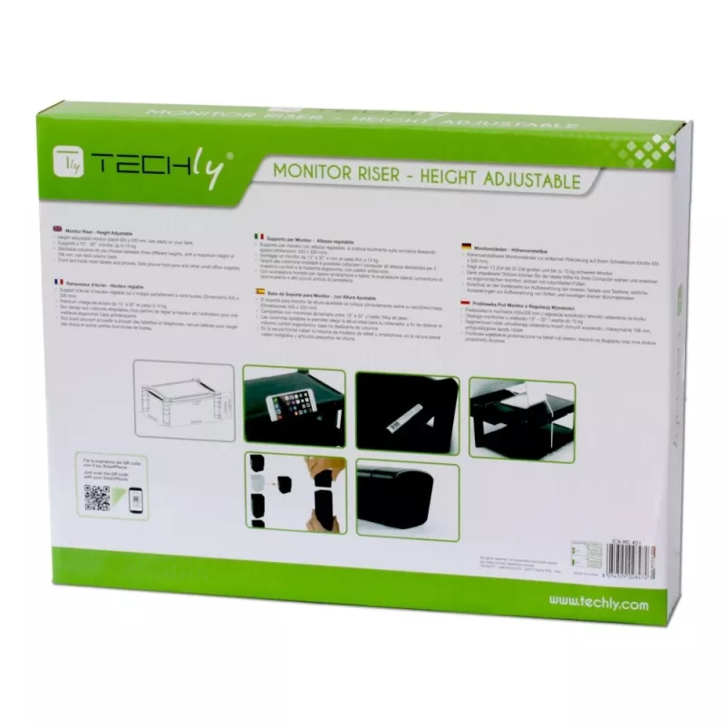 Supporto smart regolabile in altezza Techly ICA-MS 401