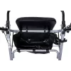 MDH PPC035 deambulatore / rollator con seduta e cestino, alluminio, pieghevole, portata max 136 kg