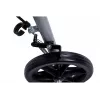 MDH PPC035 deambulatore / rollator con seduta e cestino, alluminio, pieghevole, portata max 136 kg