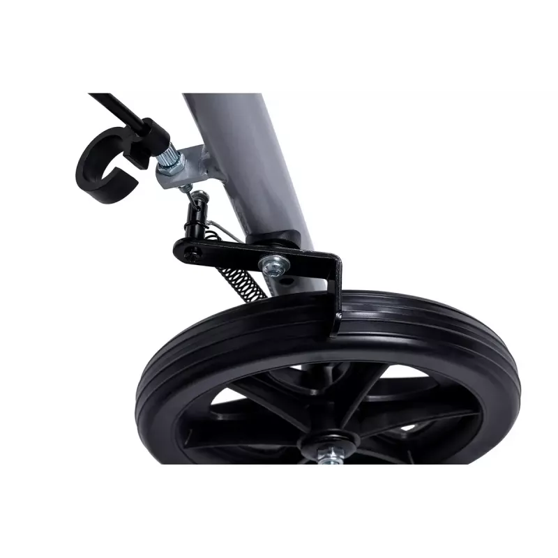 MDH PPC035 deambulatore / rollator con seduta e cestino, alluminio, pieghevole, portata max 136 kg