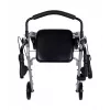 MDH PPC035 deambulatore / rollator con seduta e cestino, alluminio, pieghevole, portata max 136 kg