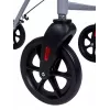 MDH PPC035 deambulatore / rollator con seduta e cestino, alluminio, pieghevole, portata max 136 kg