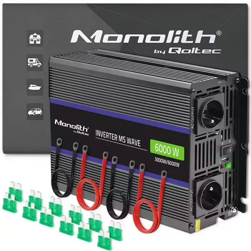 Inverter QOLTEC Monolith 6000 MS da 12V a 230V 6000W