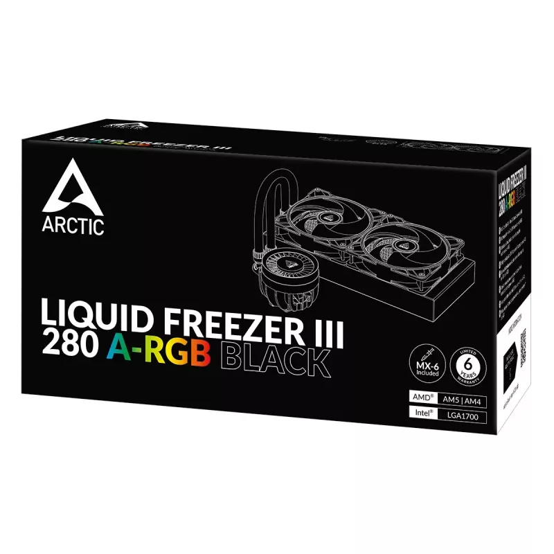 ARCTIC Liquid Freezer III 280 A-RGB - dissipatore CPU all-in-one liquido multi-compatibile con A-RGB
