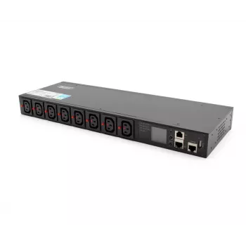 Unità di distribuzione dell'alimentazione PDU Digitus DN-DP-H-1-8C13 1U nero 16A