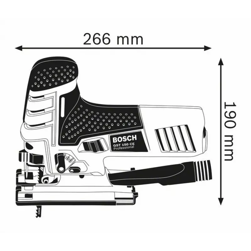 Seghetto alternativo Bosch 0 601 512 000 780 W 2,6 kg