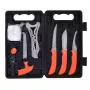 Set coltelli da caccia a lama fissa Outdoor Edge Jaeger Pak 02OE069 con coltello e strumenti per la lavorazione della selvaggina