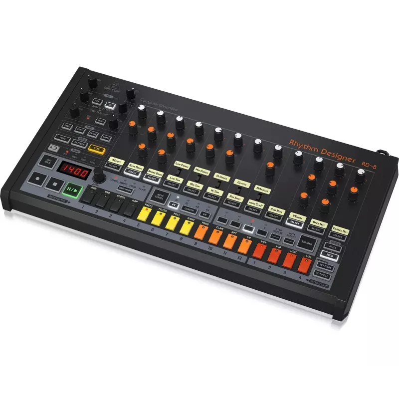 Macchina per ritmi e drum machine Behringer RD-8 MKII intervallo di calibrazione 10 – 15000 Hz