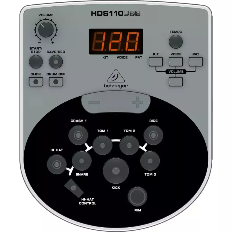 Behringer XD8USB batteria elettronica, nero