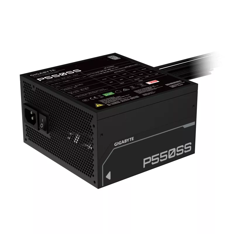 Alimentatore GIGABYTE P550SS – PCIe 5.0, 80 PLUS Silver, 120mm GP-P650SS EU