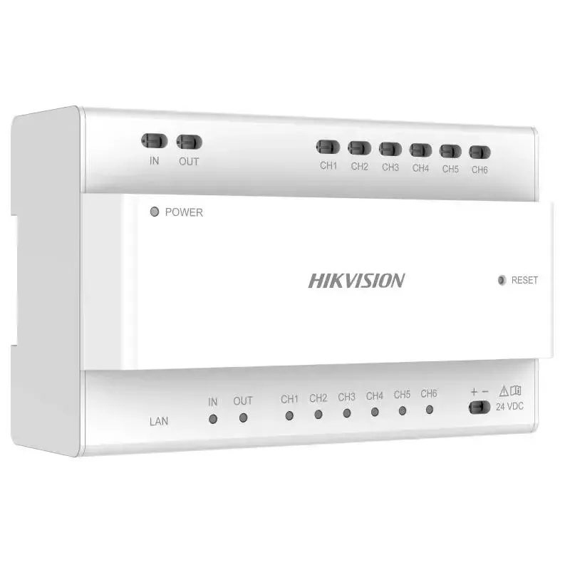 Distributore video Hikvision DS-KAD706Y-S 6 canali 1HE montaggio a rack