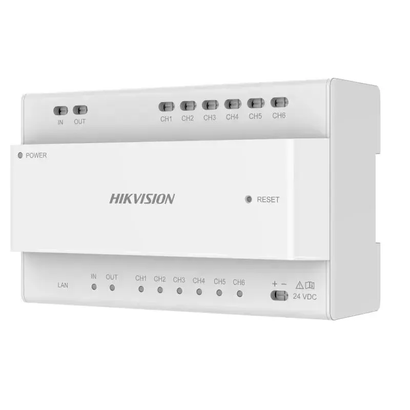 Distributore video Hikvision DS-KAD706Y-S 6 canali 1HE montaggio a rack