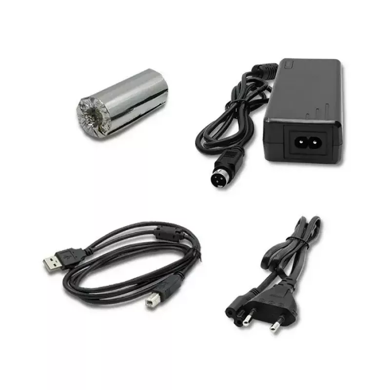 Stampante termica QOLTEC 50256 con interfaccia USB – stampante POS compatta