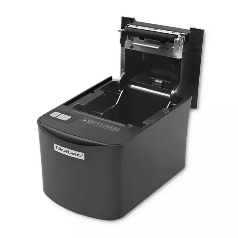 Stampante termica QOLTEC 50256 con interfaccia USB – stampante POS compatta