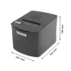 Stampante termica QOLTEC 50256 con interfaccia USB – stampante POS compatta