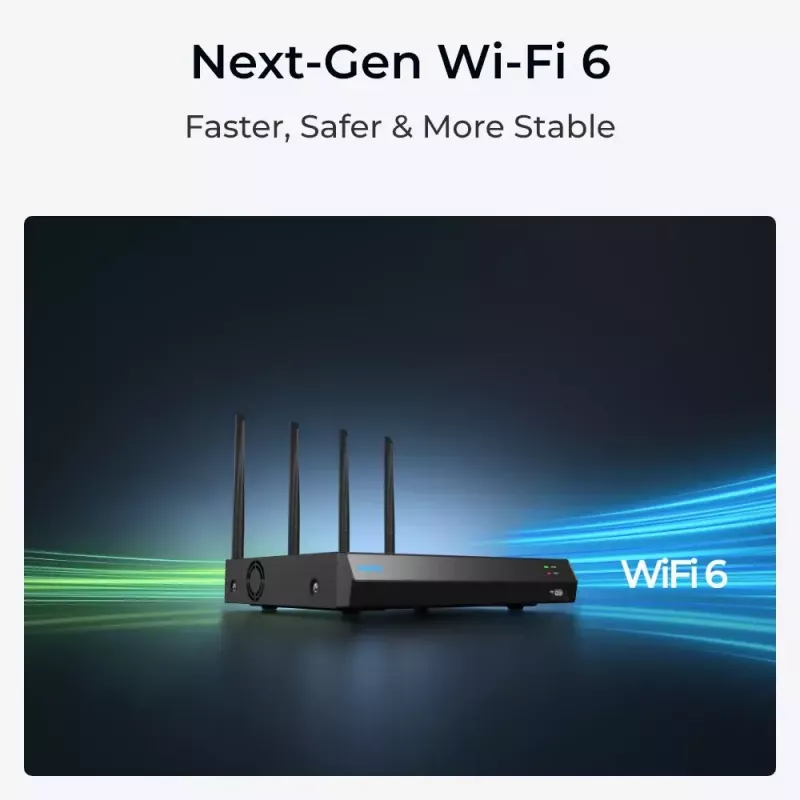 Reolink NVS12W NVR Wi-Fi 6 12 canali supporto 16MP HDD 2TB
