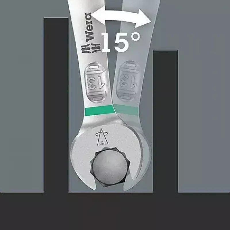 Wera 6005 Joker 4 Set 1 set di chiavi a forchetta doppia, 4 pz.