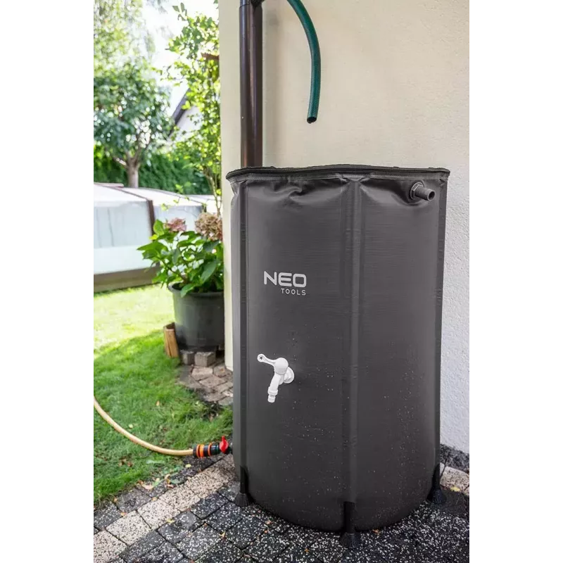 NEO Tools 15-951 contenitore pieghevole per acqua piovana, 250 l, PVC