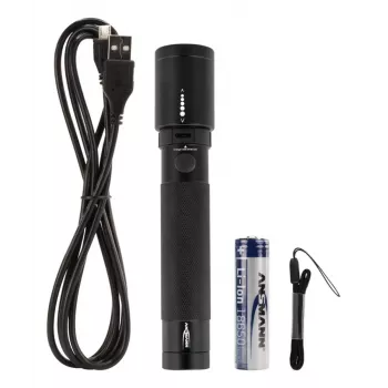 Lanterna LED Ansmann T400FR nera IPX4 5W 400lm
