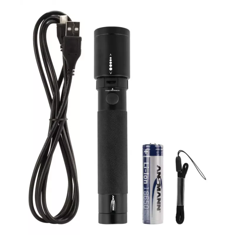 Ansmann Future T400FR torcia, 400 lm, IPX4, nera