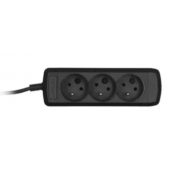 Ciabatta ActiveJet 3GNU-1.5M-C — 3 prese, cavo 1,5 m, 230 V, 10 A, nero
