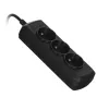 Activejet 3GNU-1.5M-C ciabatta con cavo, 1,5 m, nera
