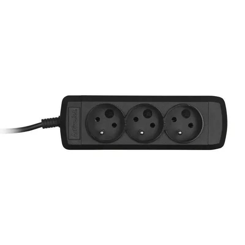 Ciabatta ActiveJet 3GNU - 3M - C, 3 prese tipo E, cavo 3 m, 230 V, 10 A, nero