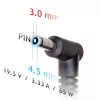 Alimentatore per laptop Akyga AK-ND-25 per HP, 65 W, 19,5 V, 3,33 A, 4,5 x 3,0 mm + pin