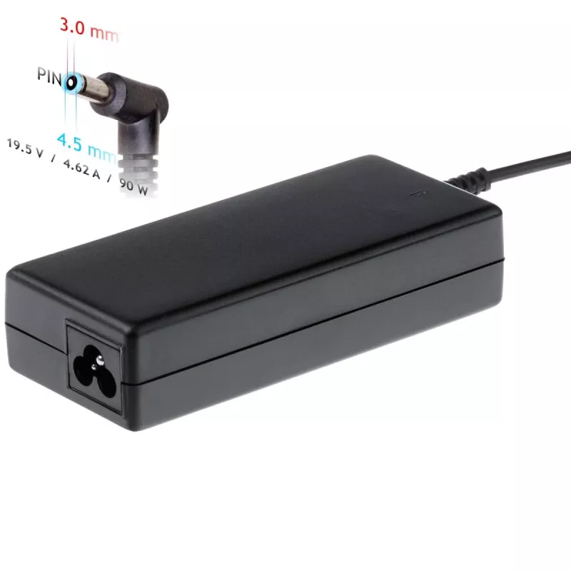 Alimentatore per laptop Akyga AK-ND-26 per HP, 90 W, 19,5 V, 4,62 A, 4,5 x 3,0 mm + pin