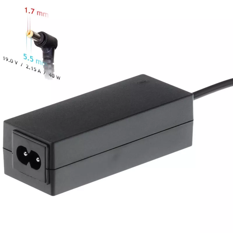 Alimentatore per notebook Akyga AK-ND-47 per Acer, 40 W, 19 V / 2,15 A, 5,5 x 1,7 mm