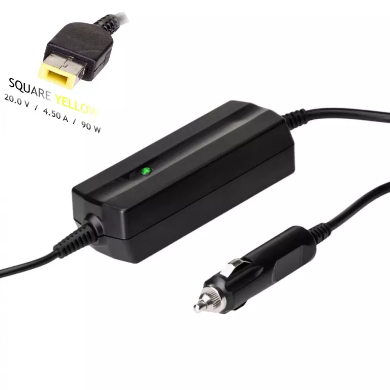 Alimentatore per notebook da auto Akyga AK-ND-42 per Lenovo, 90 W, 20 V / 4,5 A, Slim Tip, ingresso 12 V