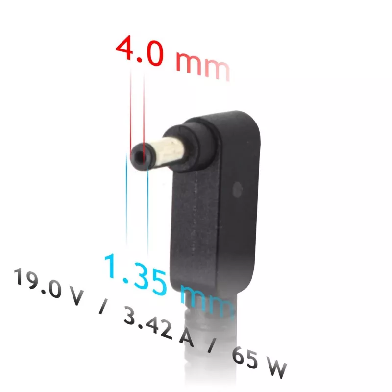 Alimentatore per notebook Akyga AK-ND-55 19 V / 3,42 A, 65 W, connettore 4,0 x 1,35 mm, per Asus