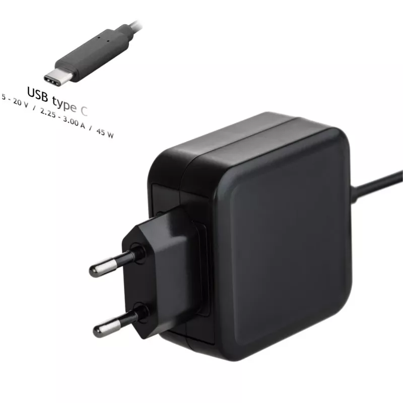 Alimentatore per notebook USB-C Akyga AK-ND-60 45 W, Power Delivery, 5–20 V, 1,2 m