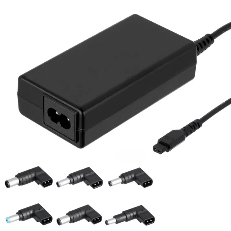 Alimentatore universale per notebook Akyga AK-NU-12 65 W, 18,5–20 V, 6 connettori intercambiabili, nero