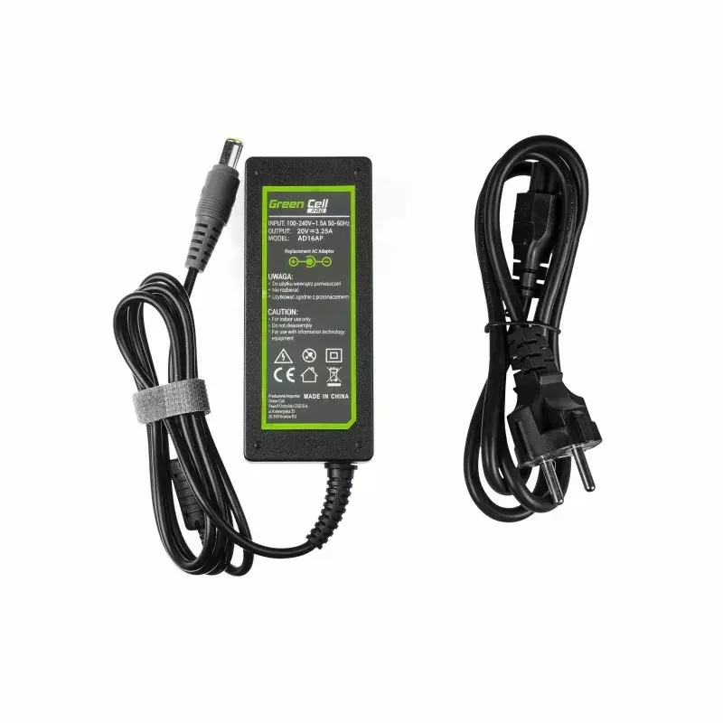 Green Cell alimentatore adattatore AC per Lenovo 20V | 3,25A | 65W | 7,7-5,5mm