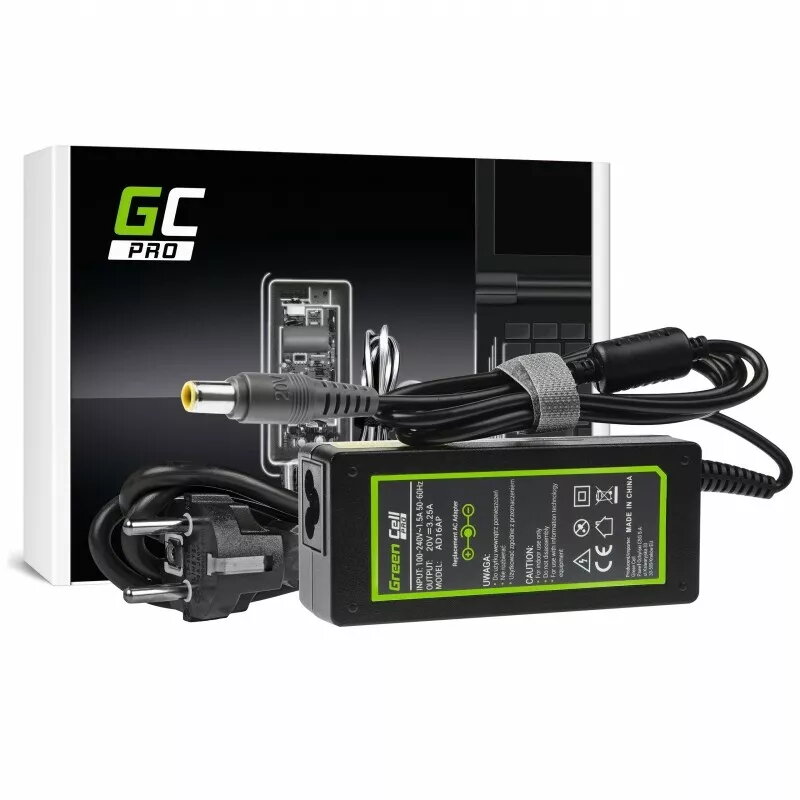 Green Cell alimentatore adattatore AC per Lenovo 20V | 3,25A | 65W | 7,7-5,5mm