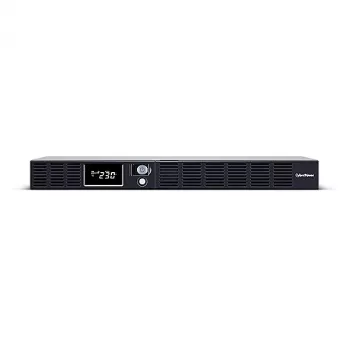 UPS Line-Interactive rackmount CYBERPOWER OR600ERM1U — 0,6 kVA / 360 W, 6 uscite C13, AVR, LCD, argento, 1U