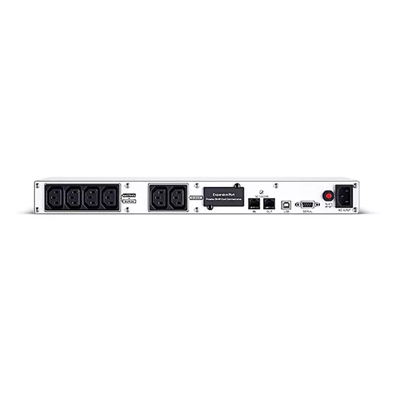 UPS Line-Interactive rackmount CYBERPOWER OR600ERM1U — 0,6 kVA / 360 W, 6 uscite C13, AVR, LCD, argento, 1U