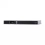 Gruppo di continuità CYBERPOWER OR1000ERM1U — 1 kVA (600 W), Line-Interactive, rackmount 1U, 6× uscite C13, LCD, argento
