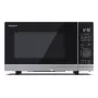 Sharp YC-PS204AE-S forno a microonde da appoggio, 20 l, 700 W, 10 livelli di potenza, controllo semidigitale, argento