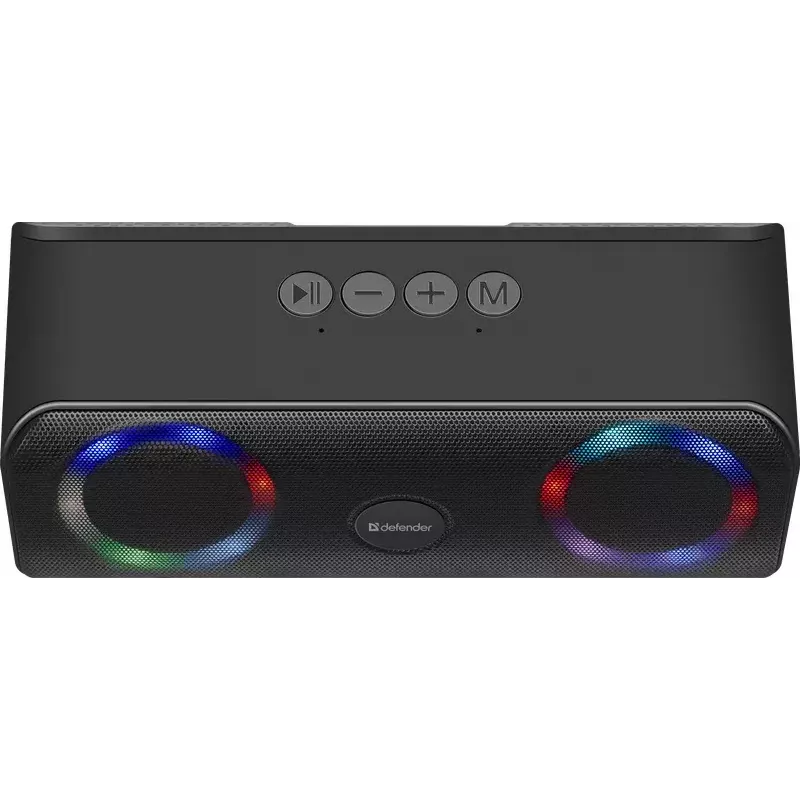 Altoparlante Bluetooth mono portatile DEFENDER Q1 nero, 10 W RMS, 1200 mAh, Bluetooth 5.0, MicroSD, FM, AUX, USB