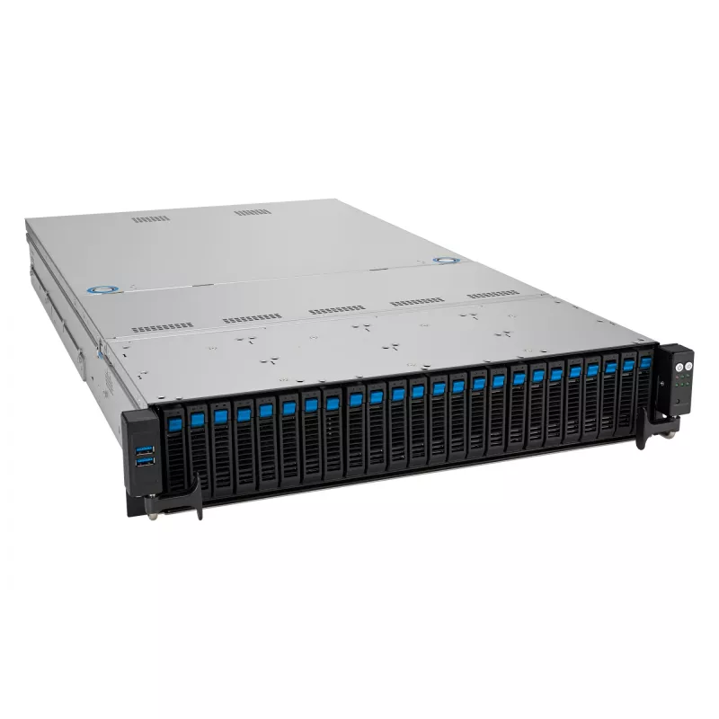 ASUS RS521A-E12-RS24U Socket SP5 Rack (2U) nero, argento