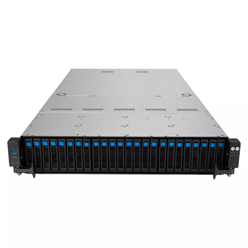 ASUS RS521A-E12-RS24U Socket SP5 Rack (2U) nero, argento